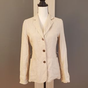 Beige Linen Jacket